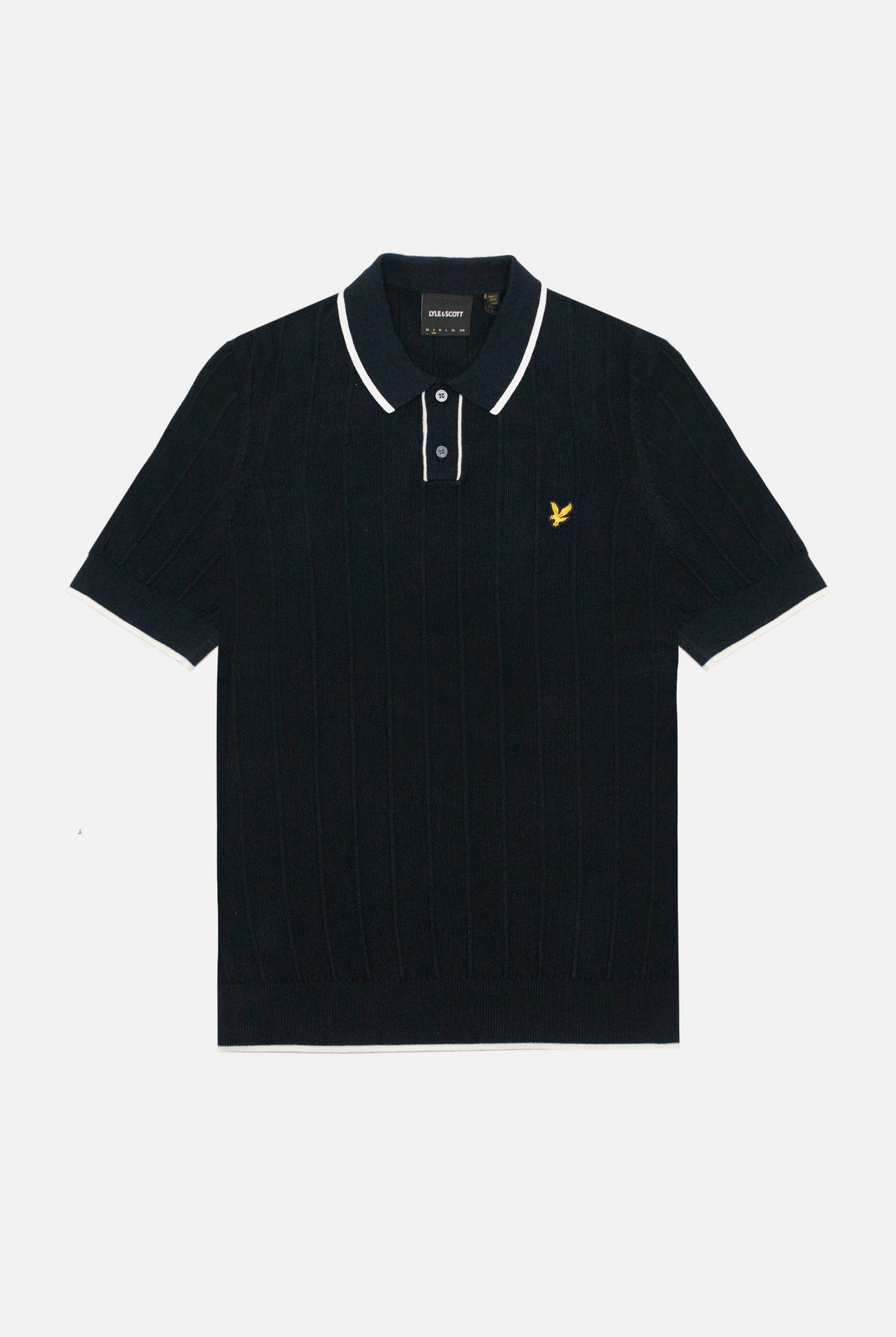 Tipped Pique Dark Navy - Knitted Polo
