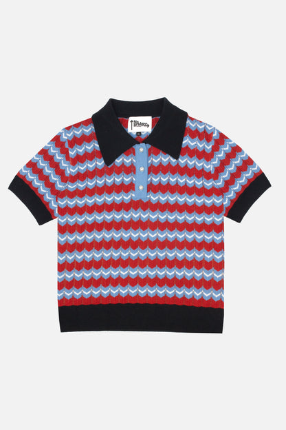 Supreme Fine Gauge Sky - Polo Knit