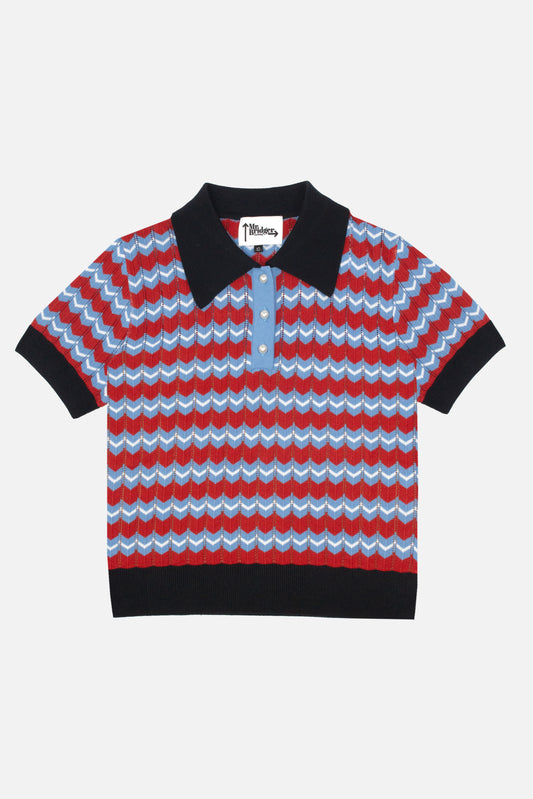 Supreme Fine Gauge Sky - Polo Knit