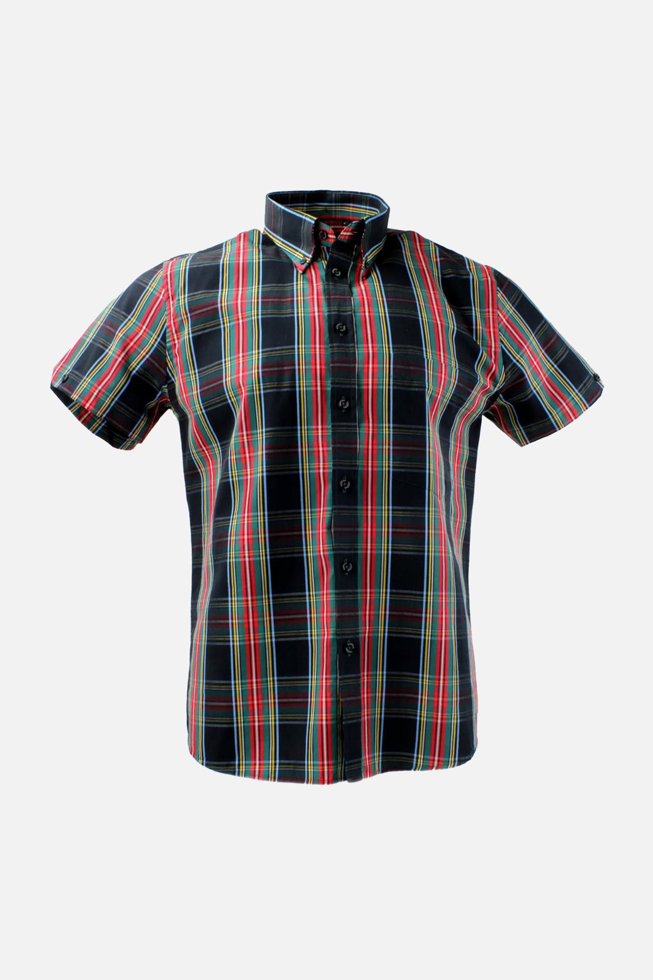 Slim Fit Tartan Black Stewart - Shirt