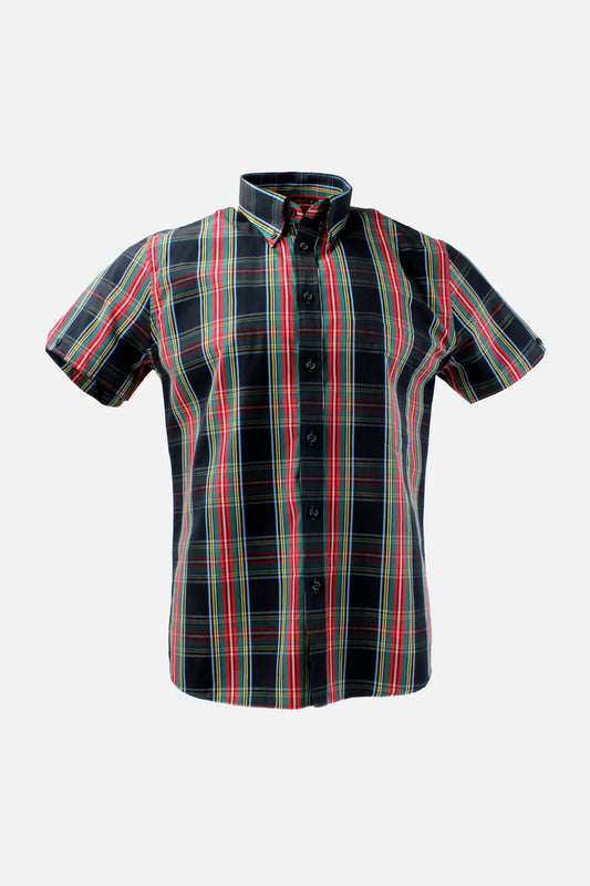Slim Fit Tartan Black Stewart - Shirt