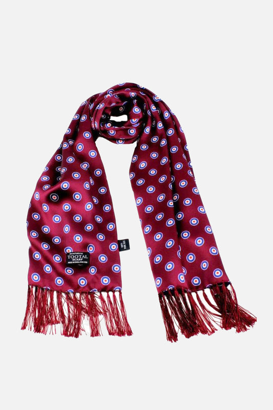 Target Print Wine - Silk Scarf