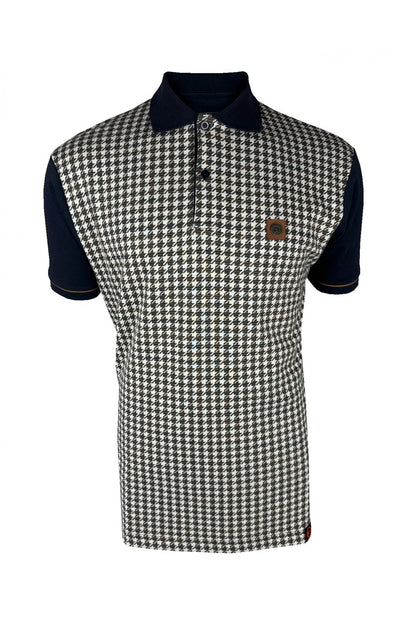 Houndstooth Navy - Polo