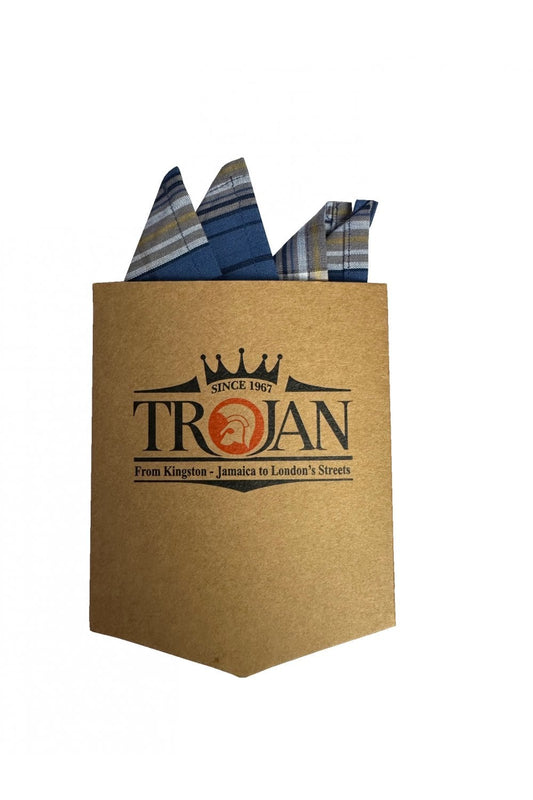 Large Check Cobalt Button Down - Shirt