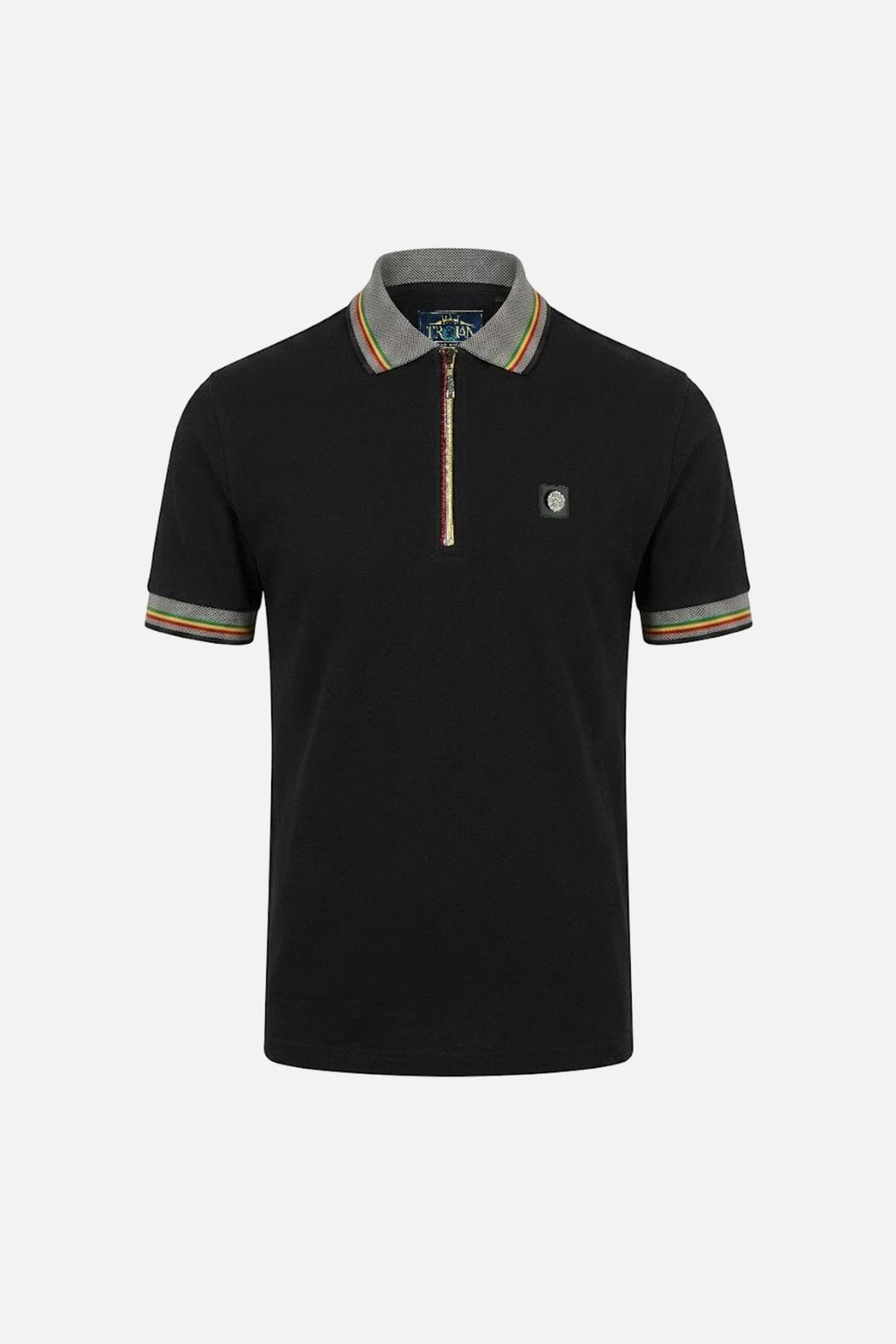 Oxford Collar Zip Pique - Polo