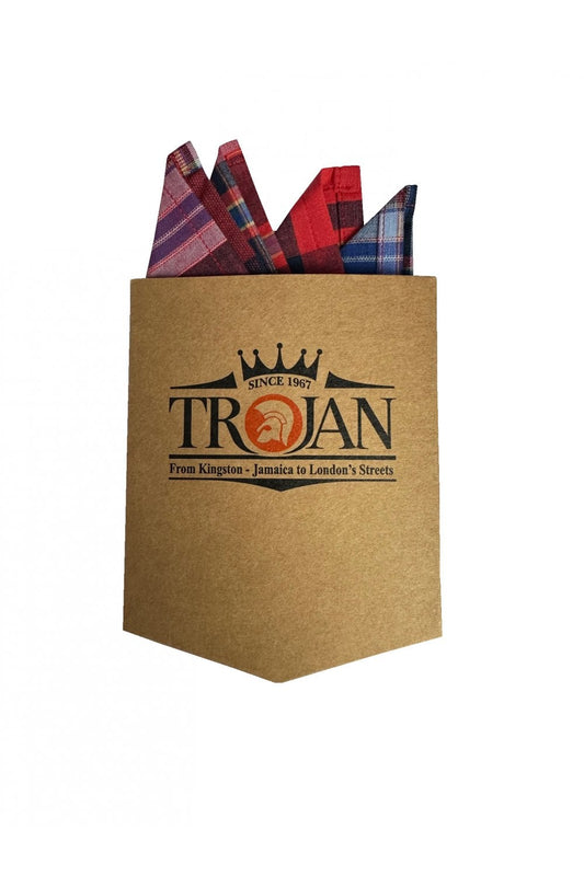 Tartan Check Blood Red Button Down - Shirt