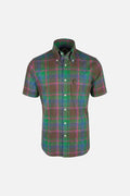 Tartan Check Chocolate Button Down - Shirt