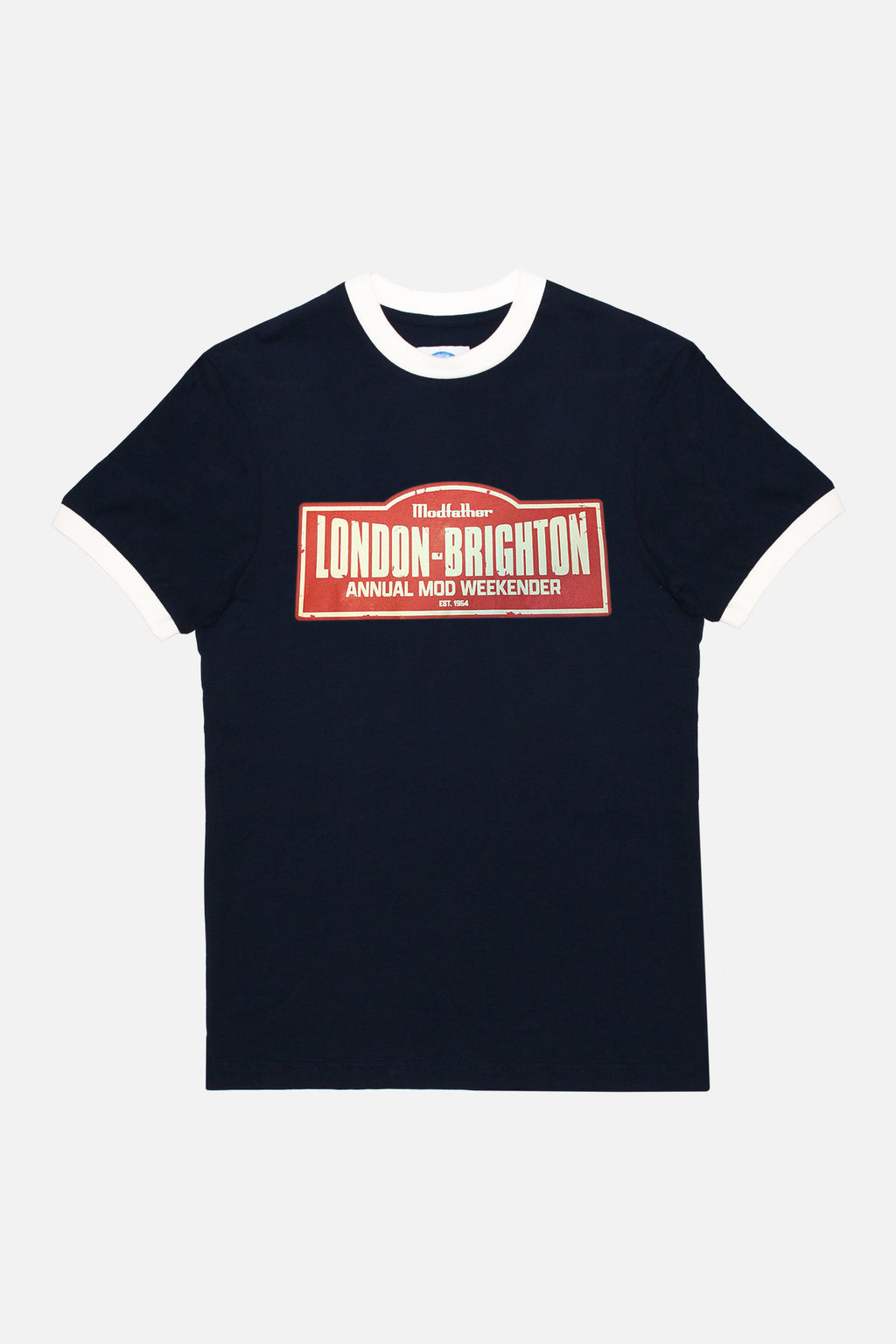 Mod Weekender Navy Ringer - T-Shirt