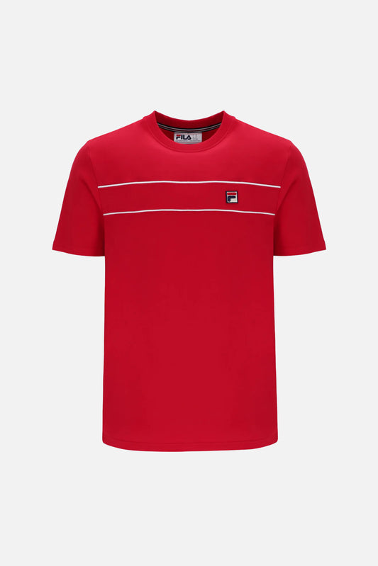 Williams Red & White Contrast Piping - T-Shirt